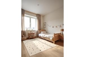 ‎HANSE HOME Hanse Home Adventures Kinderteppich - Konfetti Punkte Spielteppich, Modernes Design, Spielmatte, Krabbelteppich Junge Mädchen für Kinderzimmer, Jugendzimmer, Wohnzimmer - Creme Multifarben, 120x170cm