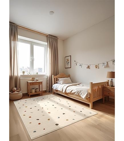 Benuta Momo 4053894881954 kindertapijt 90 x 130 cm, crème
