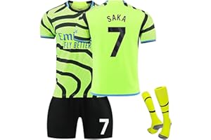Generisch Arsenal Trikot 2023/2024 Fußball Trikots Shorts Socken Set für Kinder/Erwachsene, Hause/Auswärts Saka Trikot, Arsenal Fussball Jersey Trainingsanzug Herren Jungen