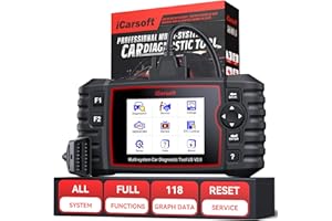 Strumento di scansione diagnostica completo per scanner GM Ford Chrysler Jeep, iCarsoft US V2.0 con diagnosi approfondita del lettore di codici OBD2, reset completo, test batteria per