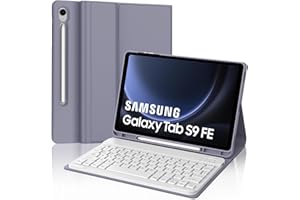 JADEMALL Tastiera Samsung Tab S9 FE 10.9" 2023, Custodia con Tastiera per Samsung Galaxy Tab S9 FE SM-X510/516B, Italiana-QWERTY Layout Tastiera Bluetooth con Portapenne per Samsung Tab S9 FE 10.9", Viola