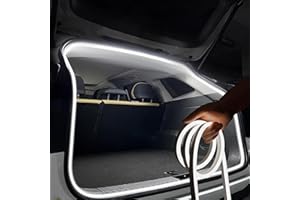 ZILCHX Kofferraum Lichtstreifen, 4m LED Kofferraum Streifen, Dynamic Flowing Car Trunk Light Strip, Kofferraumbeleuchtung Led, Automatischer Sensor Tail Box für Auto Kofferraum Dekoration(Dynamic Version)