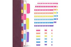 RAMTRIO Kleberegisterkarten Tab Marker, Kleberegisterkarten Seitenmarker Selbstklebend Page Markers Tabs 420 Stück, Haftstreifen, Sticky Index Tabs für Dokumente Bücher Tagebuch