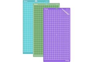 VIKDOOK Schneidematte für Cricut Maker 3/Maker/Explore 3/Air 2/Air/One 12 x 24 60,5 x 30,5 Variety Grip Large Adhesive Light Standard Starke Griffmatte für Cricut-Zubehör