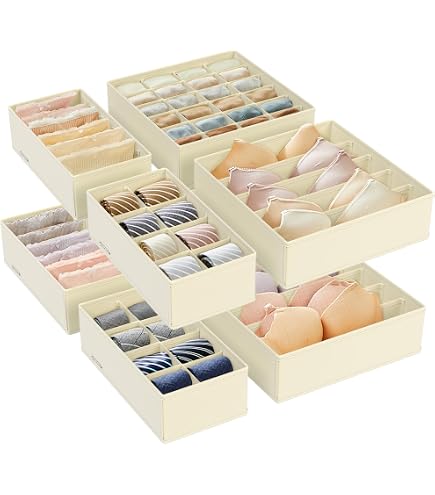 Set 8 Vassoi Portagioie Impilabili In Velluto Beige – Organizer Da Cassetto Con Scomparti Removibili Per Anelli, Orecchini E Collane - 3