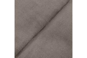 DESHOME Alessia - Tessuto al metro scamosciato in Microfibra Idrorepellente Stoffa per tappezzeria divani, cuscini, complementi d'arredo (Grigio scuro, 1 metro)
