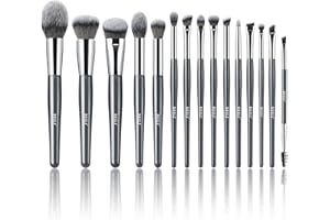 ‎BEILI BEILI Pinselset Makeup 15 PCS Veganes Make up Pinsel Schminkpinsel Set, Professionelle Make up Pinsel Set mit Lidschattenpinsel, Foundationpinsel Rougepinsel, Contouringpinsel Geschenksets