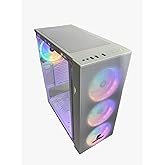 Gameforce Wmesh Beyaz 4x120mm Rainbow Fan ATX Oyuncu Bilgisayar Kasası
