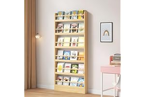 JFOZDM Estanterias para Libros, Libreria Estanteria, Biblioteca Infantil, Mueble Estanteria, Antivuelco/Ahorro de Espacio/fácil de Montar, Estanteria Detrás Puerta para Salon/Dormitorio/Oficina