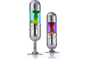 Lava Lamp by Mathmos: Pod and Pod+ Candle Powered Lava Lamps (Violet/Orange & Blue/Green)