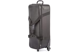 PYXEL STUDIO Photography Studio Trolley Wheeled Bag Case 32in for Camera Video Equipment, Large Flight Case for Tripod Boom Arm Light Stand Flashlight, 84x30x27cm