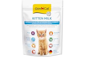 GimCat Kitten Milk Muttermilchersatz - Katzenmilch mit Taurin und Calcium - 1 Beutel (1 x 200 g)
