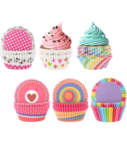 Patisse Papier-Cupcake-Förmchen 5 Cm Durchmesser | Perfekt Zum Backen & Dekorieren | Vielseitig Einsetzbar