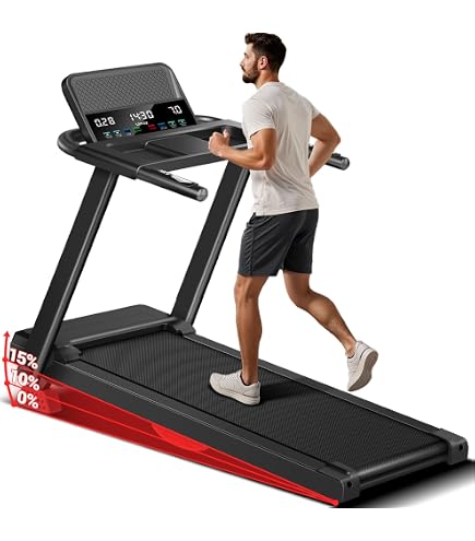 Tapis De Course Pliable Superun - Inclinaison 6% Réglable - Supporte Jusqu'à 158 Kg - Connecté à Une Appli Avec Coaching IA