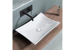 DOPORRO Sogood Lavabo vasque à poser blanc 56,5cm lave main Bruxelles910 56,5x38x11cm