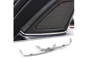 showll Türlautsprecherabdeckungen Lückenfüller für BMW 5er 525d 520d F10 2011 2012 2013 Vordertür Audio Lautsprecher Streifen Stereo Aufkleber Abdeckung Verkleidung Styling Streifen Aufkleber