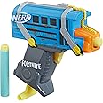 Fortnite Micro Battle Bus Nerf MicroShots Dart-Firing Toy Blaster and 2 Official Nerf Elite Darts For Kids, Teens, Adults
