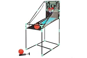 ColorBaby CB Games Panier de Basketball avec Marqueur électronique, Structure métallique de 64 x 100 x 150 cm, Design Retour, Inclut des Ballons, Idéal pour Jouer en intérieur dès 3 Ans (47999)