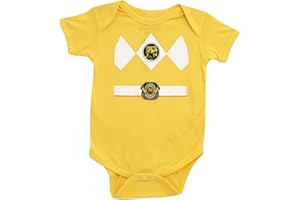 Power Rangers Baby Ranger Kostüm Strampler Onesie (6-12 Monate, gelb)
