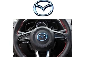 XIANGPICHI Compatible with Sticker Car Emblem Logo Frame Trim Compatible with 3 6 CX-3 CX-5 CX-9 Interior Accessories (blue)