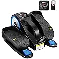 AOODIL Under Desk Elliptical Machine, Electric Seated Pedal Exerciser with Remote Control and LCD Display, Mini Stepper for Exercise Workout, Adjustable Speeds Leg Exerciser for Seniors and Adults