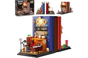 INSOON Set di fermalibri con LED, 1200 pezzi, per adulti, ragazzi, ragazzi e ragazze a partire dai 12+