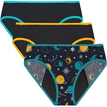 Culottes Menstruelles Pour Adolescentes Innersy - Lot De 3, Flux Abondant | Absorption Jusqu'à 50 Ml, 100% Coton, Sans étiquettes - 12