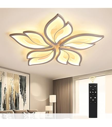 Plafoniera LED Arcadia - 90W, 7000LM, Dimmerabile, Telecomando E App, Per Soffitto, 85 Cm - Foto 2
