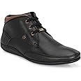 egoss Comforts Premium Genuine Leather Driving Shoe Boots for Men-G-549