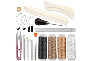 Wankon Buchbindesets 21-teiliges Buchbindetuch-Set, Das Buchreparaturtuch, (90 x100 cm) Buchbinderleinen, Buchbindebedarf mit Buchreparaturtuch, Falzbeine zum Reparieren Alter Bücher (33 Stück)