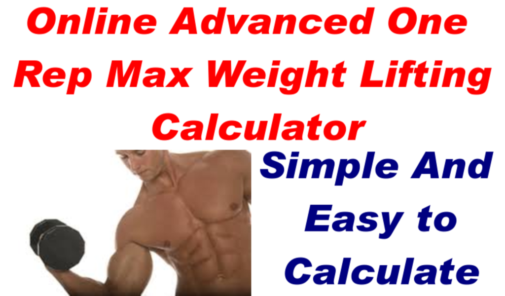 Online Advanced One Rep Max Weight Lifting Calculator Amazon.it