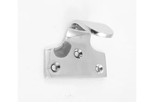 EUROART Solid Sash Window Finger Lift Pull Slide Handle 50mm + 3 Screws - Polished Chrome