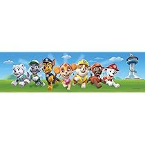 Sanders & Sanders Muursticker Paw Patrol Blauw, Rood En Geel - 85 X 65 Cm 600174