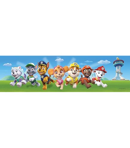 AG Design Paw Patrol Underwater World Fleece Photo Wallpaper For Nursery, 360 X 270 Cm, Multi-Colored