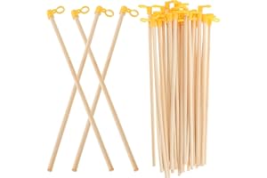 GADPIPARTY BâTonnets En Bois Pour Lanternes, 35 PièCes, Accessoires De Lanternes Portables, IdéAl Pour Lanternes En Papier, Diy CréAtif, FêTes, NoëL, Nouvel an Chinois