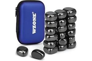 Wzone 20 piezas Imanes de Hematita, Piedras Irregulares Imanes de Nevera Imanes para el Hogar Cocina Nuragua Magnética Juego de Ajedrez