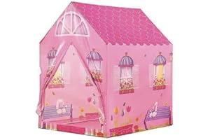 GIODICART Tenda delle Principesse, Casetta Gioco Pop-up per Bambini, Rosa, 90x72x105 cm