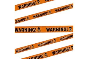 Feuerlos Halloween Decorations Tape, 9.1M Halloween Zombie Caution Tape Non-stick for Zombie Party, Halloween Indoor Party, Halloween Decorations Supplies