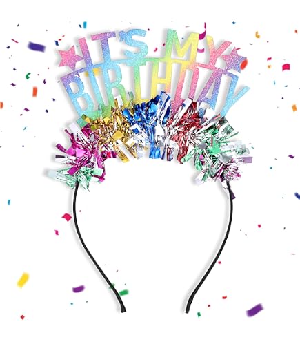 Fascia Di Compleanno 'In My Birthday Era' Rosa Shocking Con Lamina Iridescente | Per Ragazze E Donne | Lunga 80 Cm, Larga 9,5 Cm | Decorazione Festa