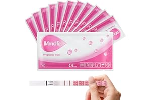 Wondfo Pregnancy Test 20 Ultra Early Pregnancy Test Strips 10 MIU/mL 5mm Width Fertility Test Kit