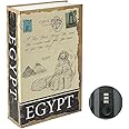 Parrency Diversion Book Safe with Combination Lock, Secrect Hidden Safe Lock Box Large, Medium, Egypt, 9 1/2" x 6" x 1 1/3", SBH-M009