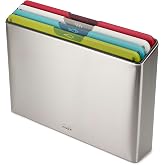Joseph Joseph Folio Icon cutting board set, storage box, non-slip, color marked, 4 pieces, large, stainless steel