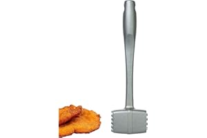 Thiru Premium Attendrisseur à Viande - Marteau à Viande pour escalopes, côtelettes, Steaks - Tête de Marteau avec Deux Surfaces de Frappe - ménage la Viande - Made in Germany