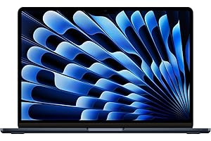 Apple 2024 Portable MacBook Air 13 Pouces avec Puce M3 : écran Liquid Retina 13,6 Pouces, 16 Go de mémoire unifiée, 512 Go de Stockage SSD, Clavier rétroéclairé, caméra FaceTime HD 1080p. Minuit