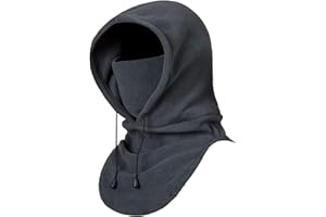 DealKits Balaclava Gesichtsmaske, Winddichte Vollgesichtsmaske, Verstellbare Skimaske, Motorrad- und Fahrrad Maske, Warme Sturmhaube für Winter Sport und Outdoor, Unisex und Universalgröße, Grau