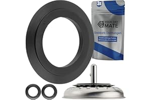 YOUR DAY MATE Joint en élastomère pour paniers filtrants, 3 paquets, Ø extérieur 54 mm, Ø intérieur 32 mm, 4.6 mm d'épaisseur, pièce de rechange pour bouchons de paniers Ø 78, 79, 80, 82, 83 mm, Remplacement