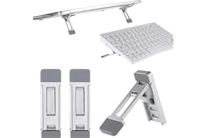 Aphumedc 2 Stück Keyboard Ständer Tragbare Tastaturerhöhung Mini Laptopständer Tastatur Ständer 3 Stufig Verstellbare Tastaturs Erhöhung Selbstklebende Tastaturs Riser Füße für Die Meisten Tastaturen
