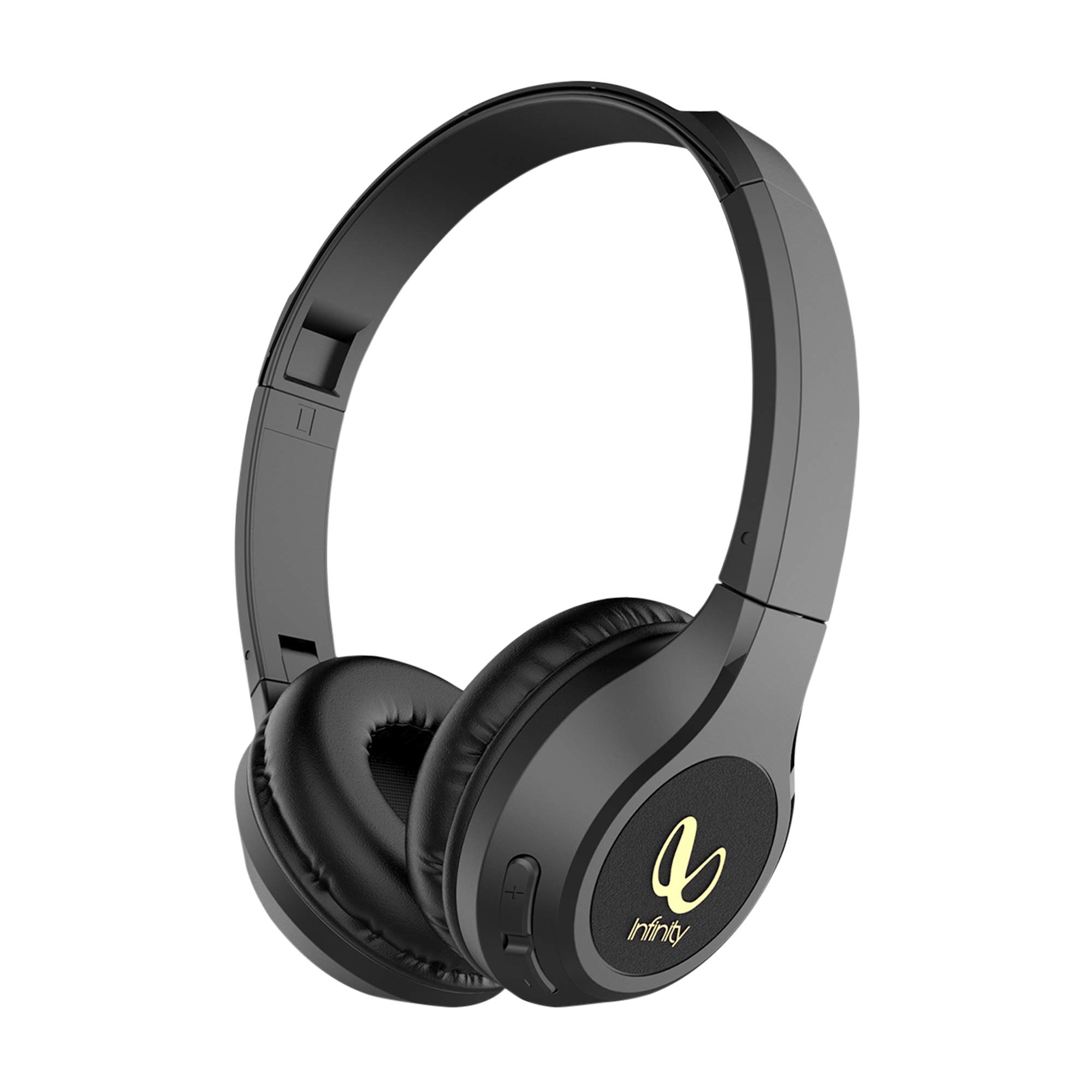 Infinity - JBL Glide 500, 20 Hrs Playtime with Quick Charge, Wireless On Ear Headphone with Mic, Deep Bass, Dual Equalizer, Bluetooth 5.0 with Voice Assistant Support (Black)