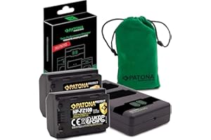 PATONA V1 Protect NP-FZ100 Zestaw akumulatorów 2600 mAh - wraz z obudową V1 - z ładowarką USB PD-Performance 161858 (maks. 1500 mA)