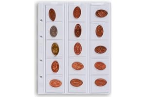 Leuchtturm 338032 Manicotti per Monete Optima 42-15 Scomparti Trasparenti per Monete Fino a 42 mm di Diametro - Confezione da 5